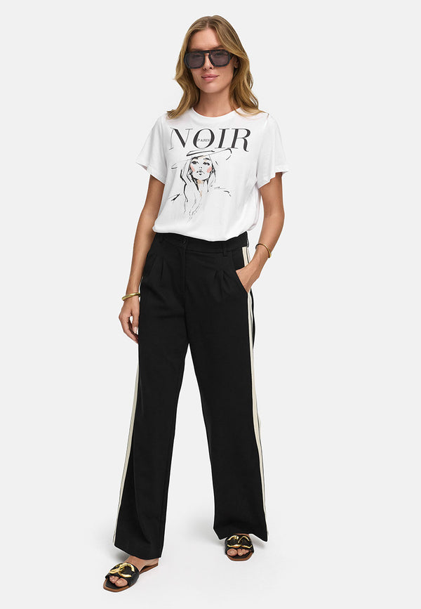 T-Shirt mit Placementprint | Lady Noir