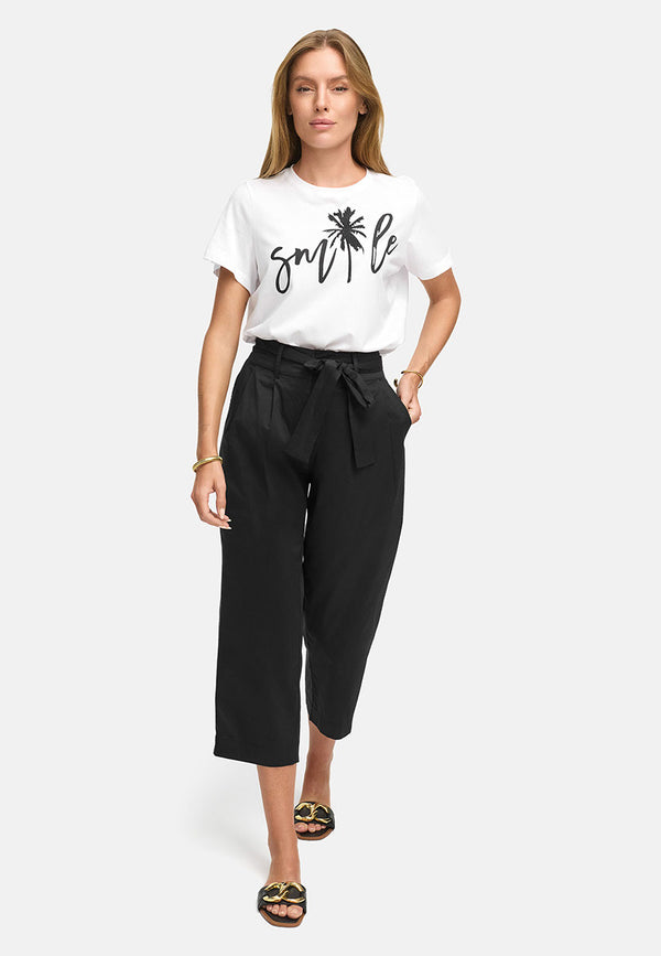 T-Shirt mit Placementprint | Smile Palm
