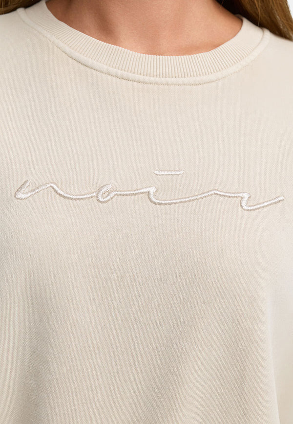 Sweatshirt in Garment Dye | Beige