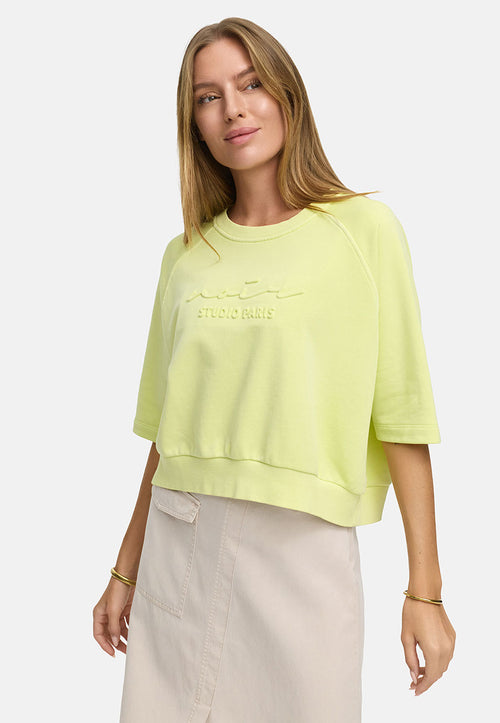 Sweatshirt in Garment Dye | light yellow