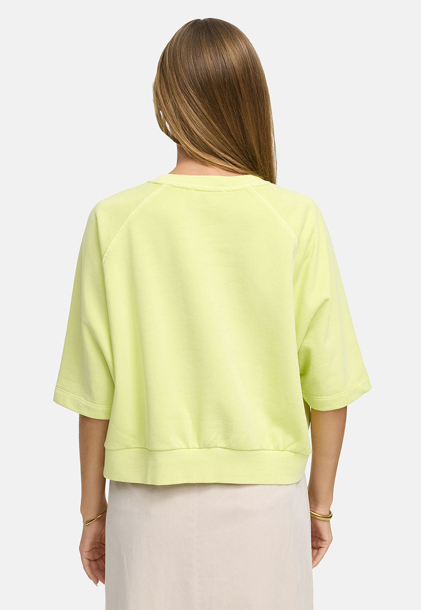 Sweatshirt in Garment Dye | light yellow