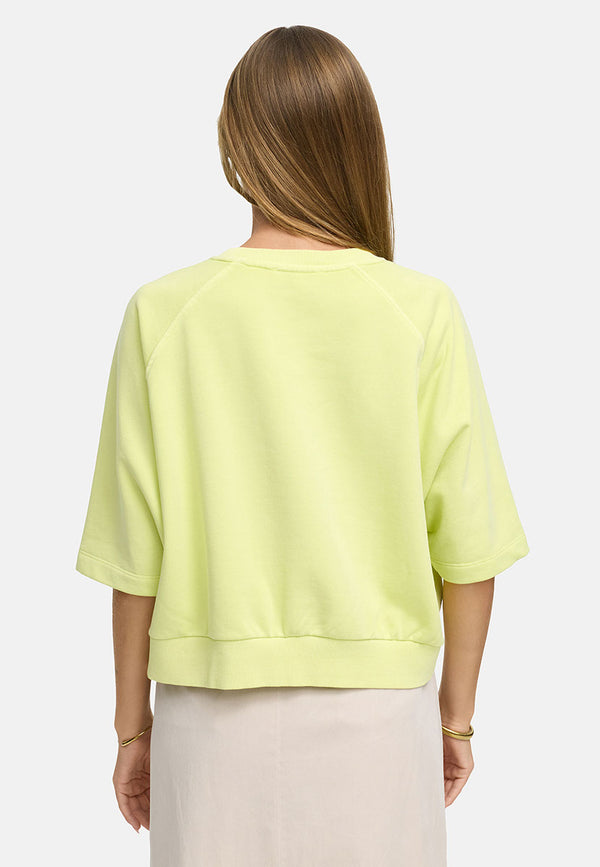 Sweatshirt in Garment Dye | light yellow