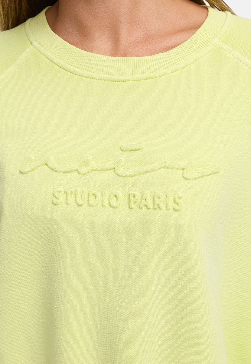 Sweatshirt in Garment Dye | light yellow