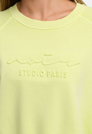 Sweatshirt in Garment Dye | light yellow