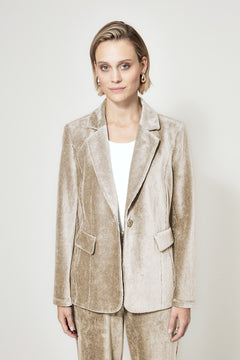 Blazer in Jersey Cord | Sand
