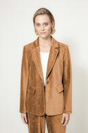Blazer in Jersey Cord | Cognac