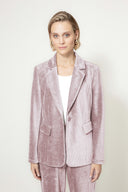 Blazer in Jersey Cord | Mauve