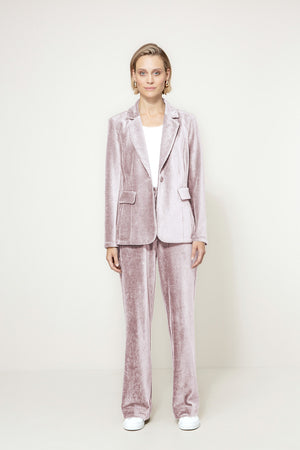 Blazer in Jersey Cord | Mauve