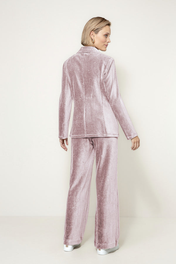 Blazer in Jersey Cord | Mauve