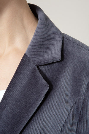 Blazer in Jersey Cord | Navy