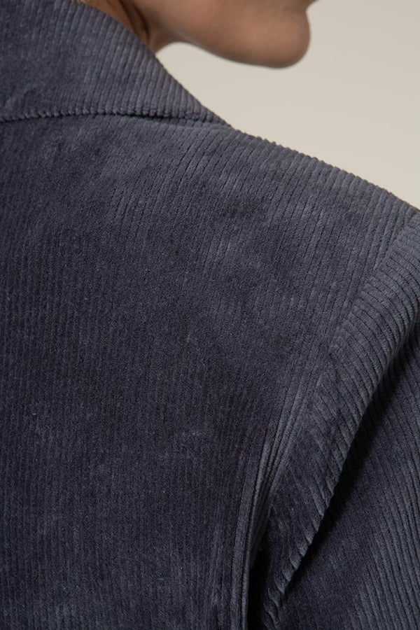 Blazer in Jersey Cord | Navy