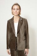 Blazer in Jersey Cord | Olive