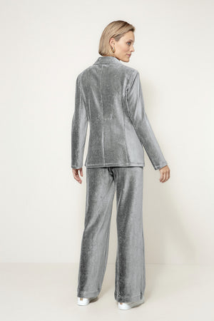 Blazer in Jersey Cord | Grey