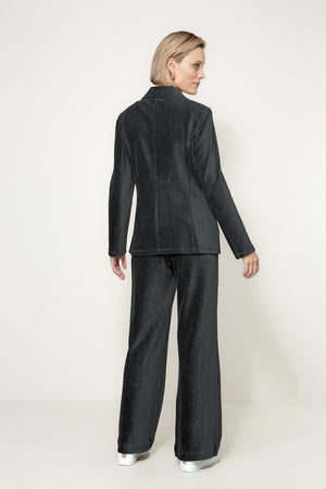 Blazer in Jersey Cord | Black