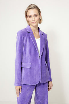 Blazer in Jersey Cord | Violet