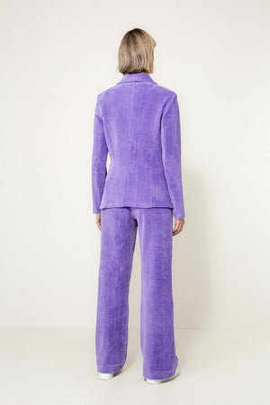 Blazer in Jersey Cord | Violet