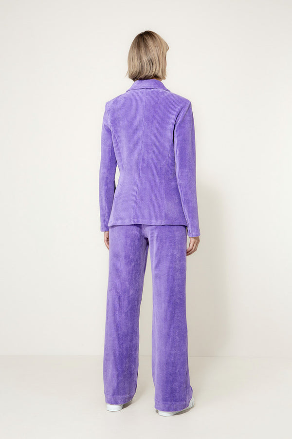 Blazer in Jersey Cord | Violet