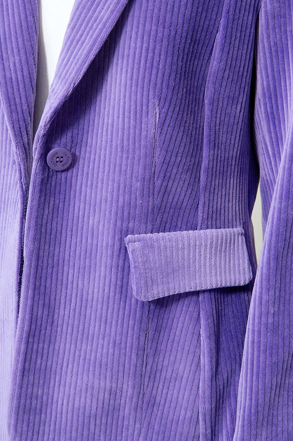Blazer in Jersey Cord | Violet