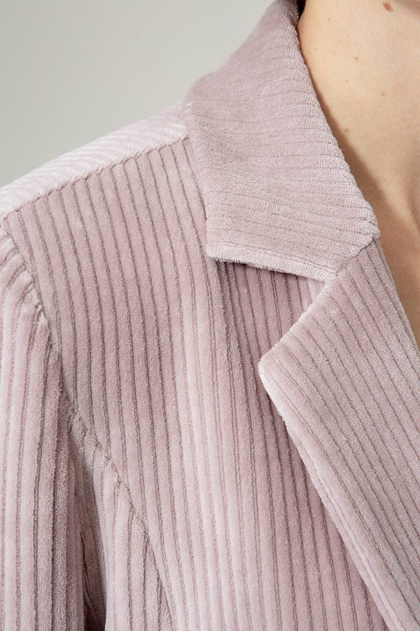 Blazer in Jersey Cord | Mauve