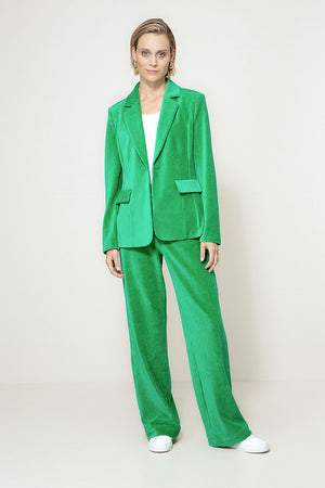 Blazer in Jersey Cord | Green