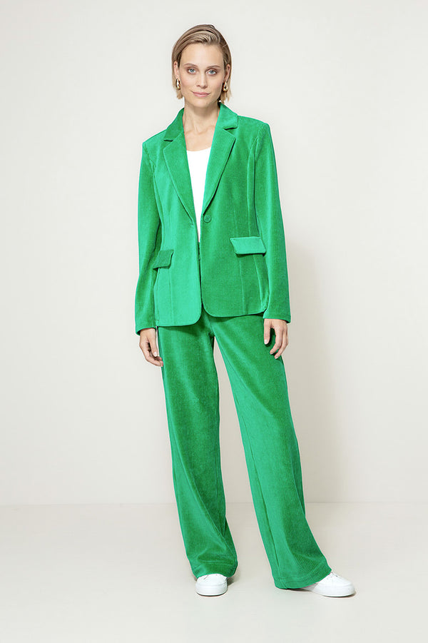 Blazer in Jersey Cord | Green