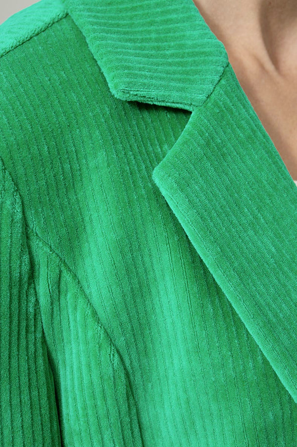 Blazer in Jersey Cord | Green