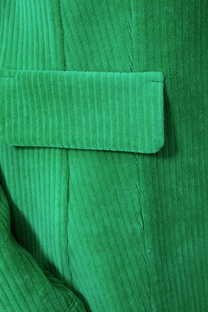 Blazer in Jersey Cord | Green
