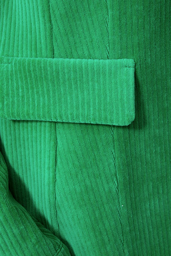 Blazer in Jersey Cord | Green