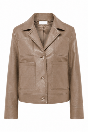 Jacke in veganem Leder