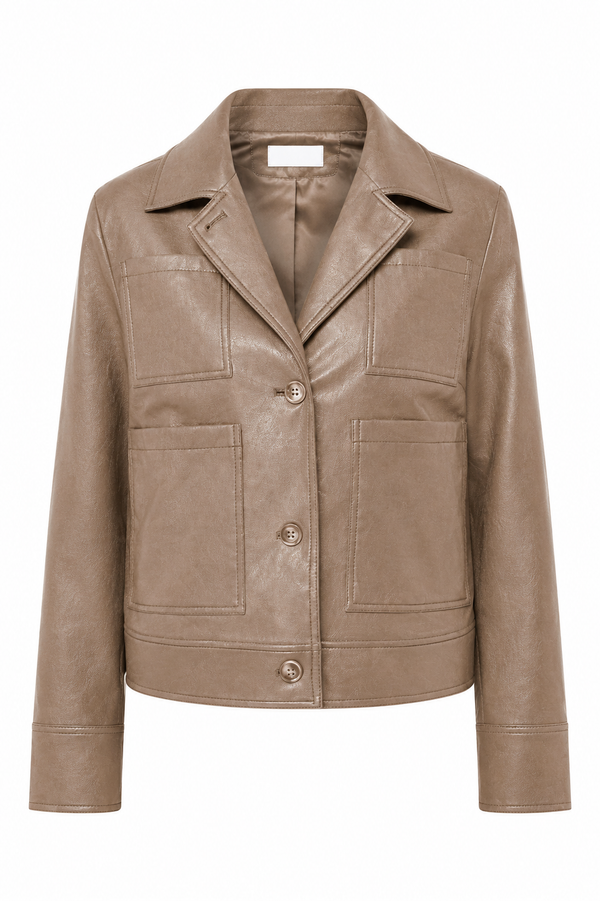 Jacke in veganem Leder