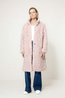 Mantel in Fake Fur | Mauve