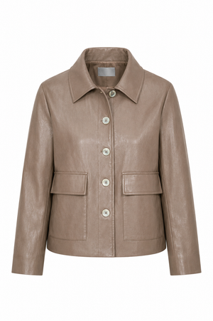 Jacke in veganem Leder