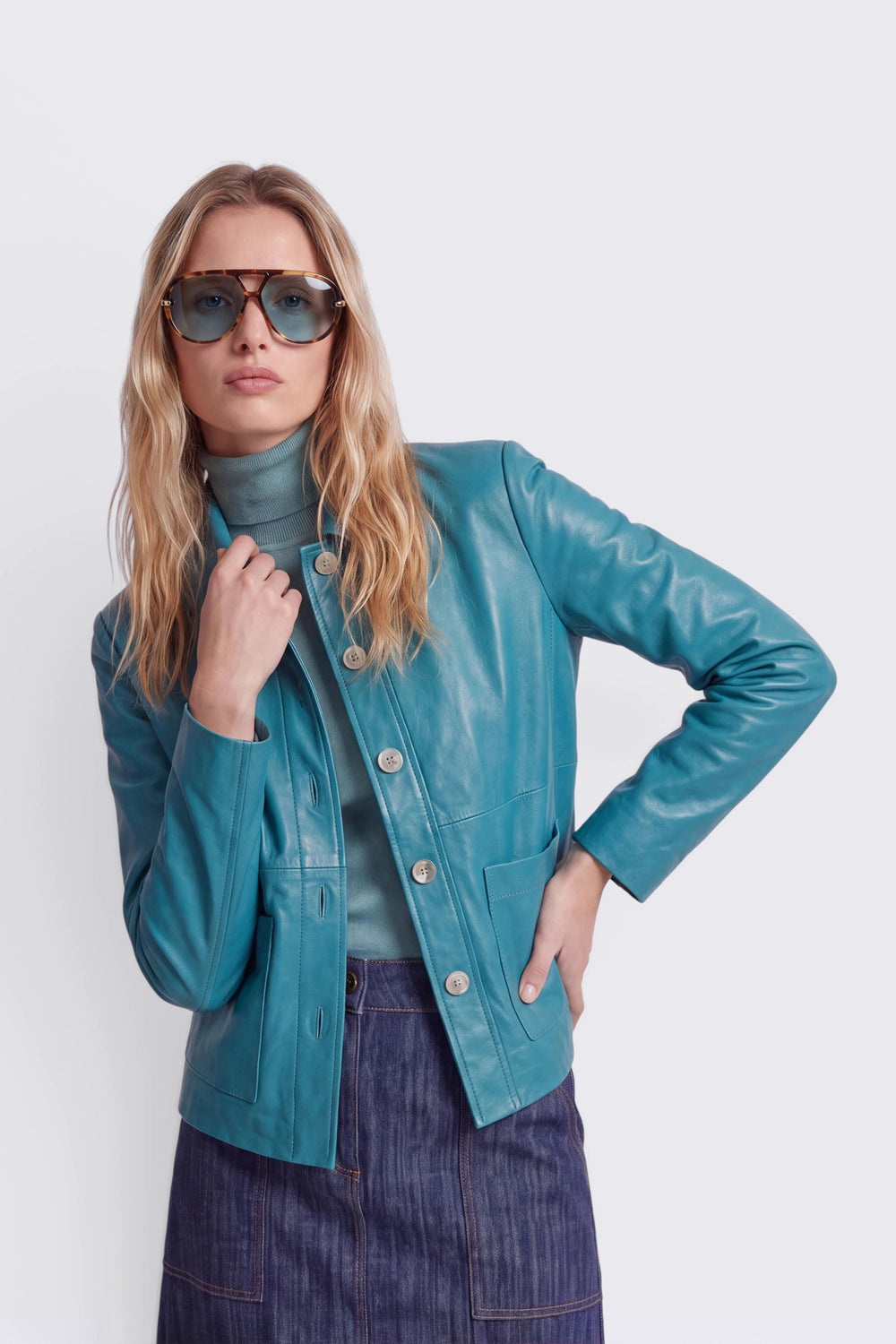 Jacke in veganem Leder