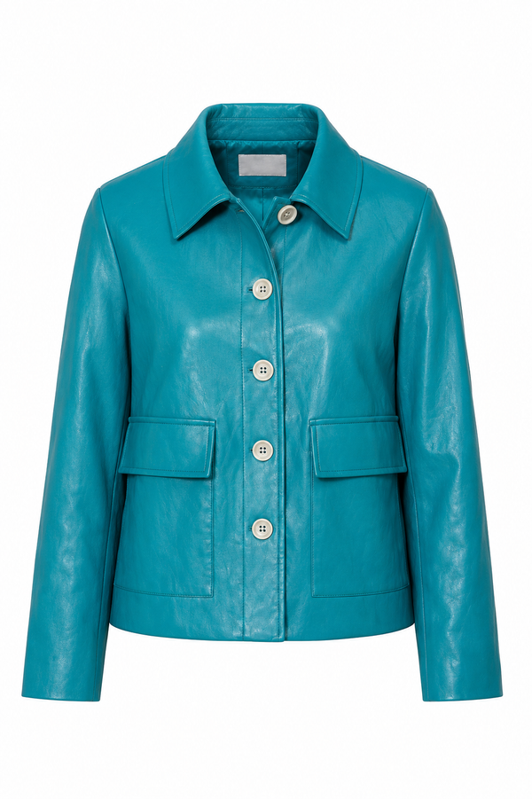 Jacke in veganem Leder