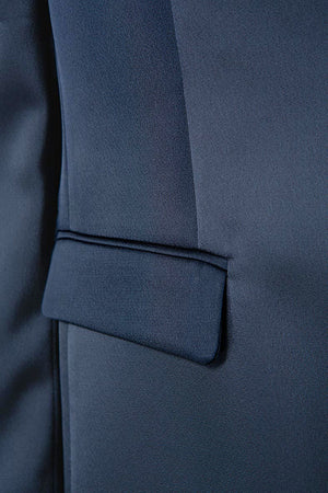 Blazer in Satin | Navy