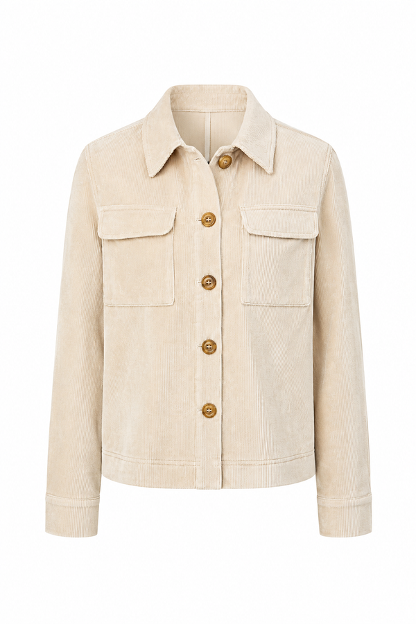Jacke in Jersey Cord