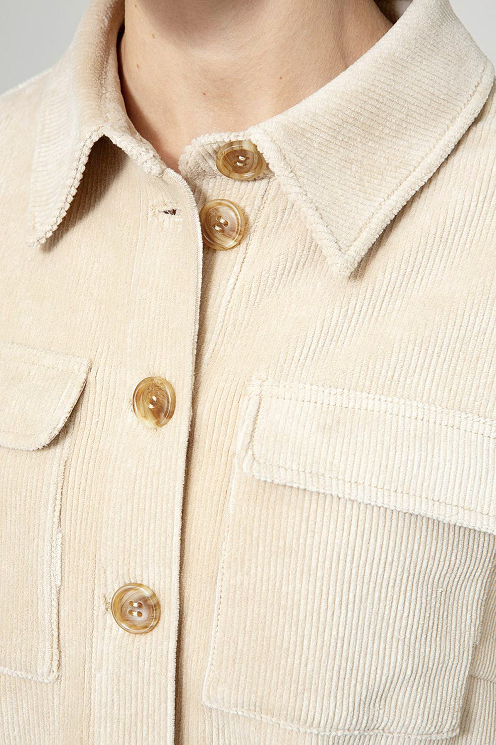 Jacke in Jersey Cord