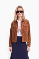 Jacke in Jersey Cord