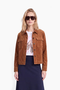 Jacke in Jersey Cord