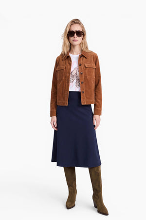 Jacke in Jersey Cord