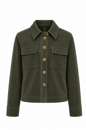 Jacke in Jersey Cord