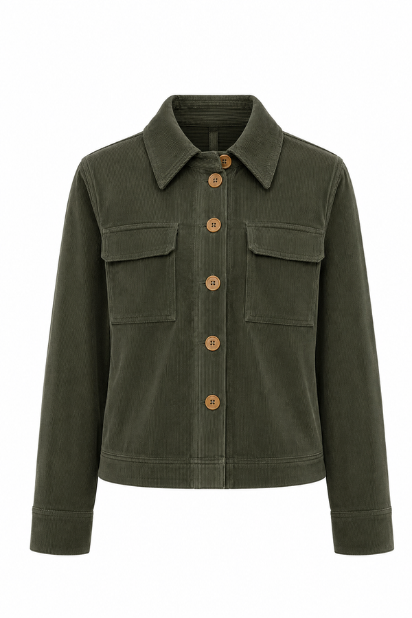 Jacke in Jersey Cord