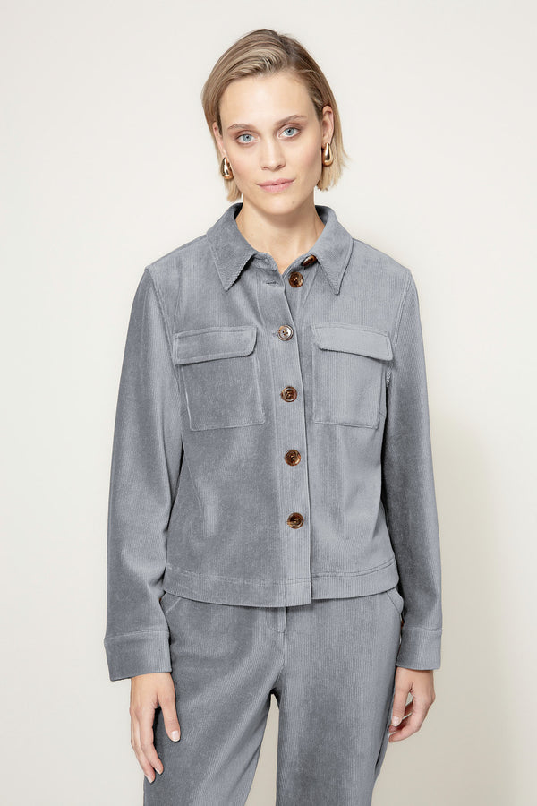 Jacke in Jersey Cord
