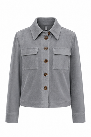 Jacke in Jersey Cord