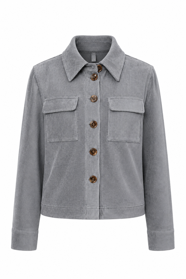 Jacke in Jersey Cord