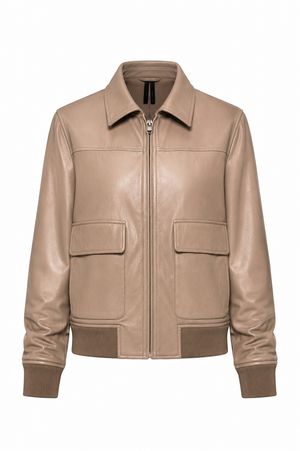 Jacke in veganem Leder