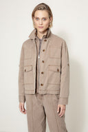 Jacke in Garment Dye | Taupe