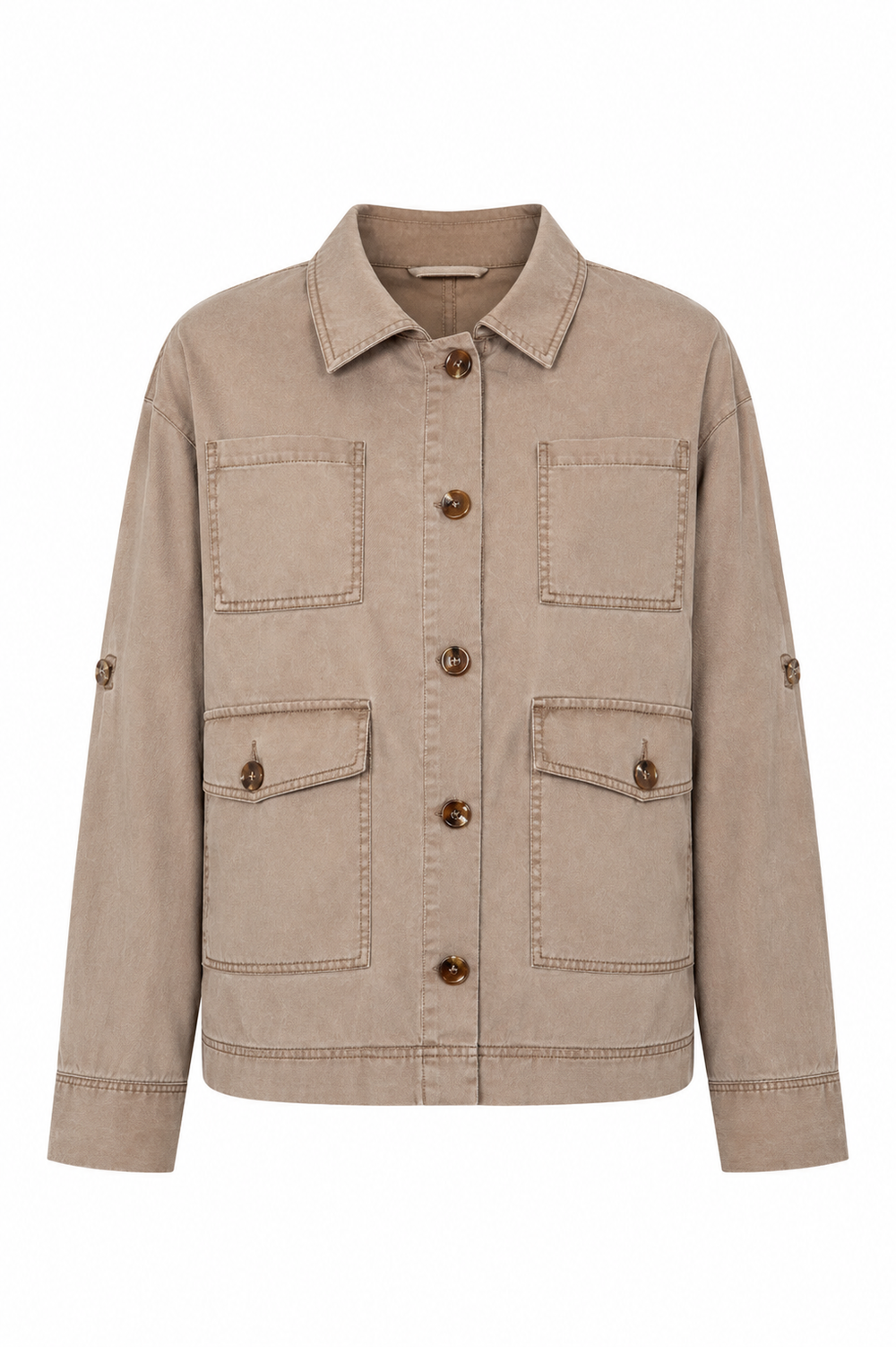 Jacke in Garment Dye