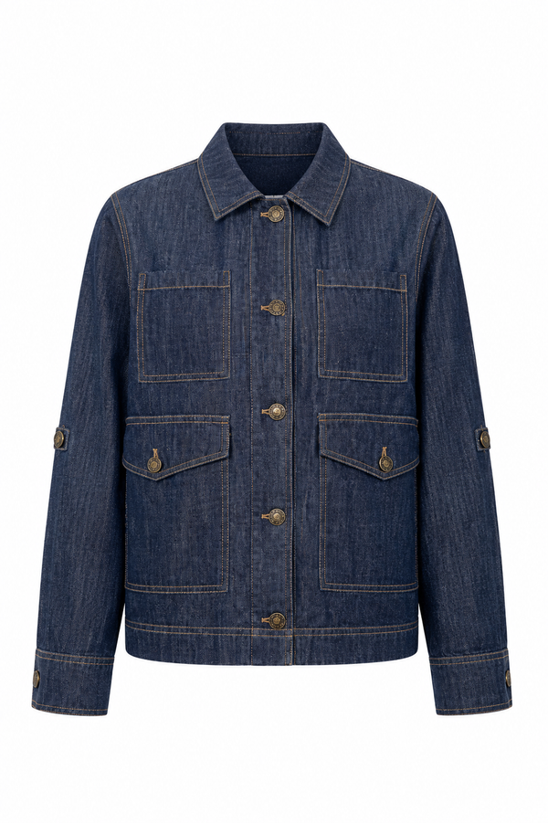 Jacke in Soft Denim