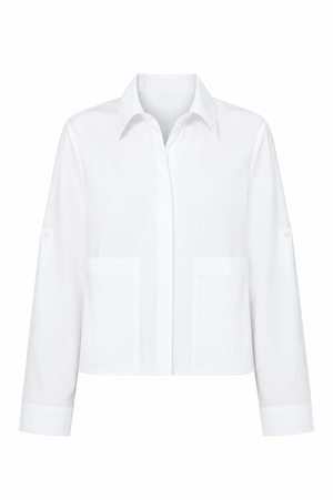 Bluse in Cotton Stretch